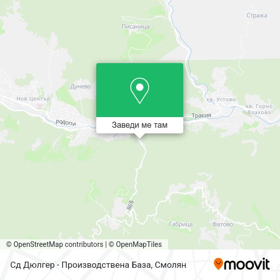 Сд Дюлгер - Производствена База карта
