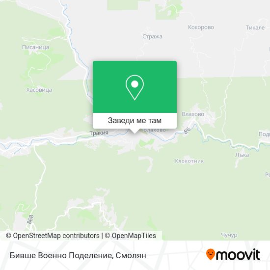 Бивше Военно Поделение карта