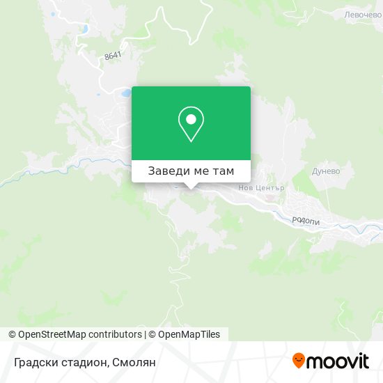 Градски стадион карта