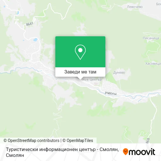 Туристически информационен център - Смолян карта