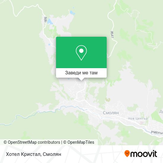 Хотел Кристал карта