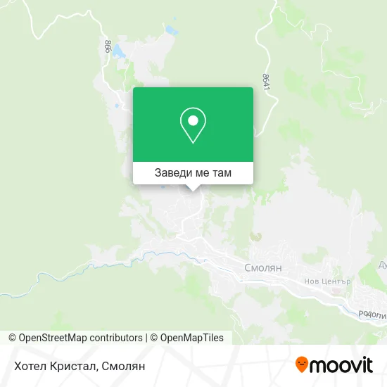 Хотел Кристал карта