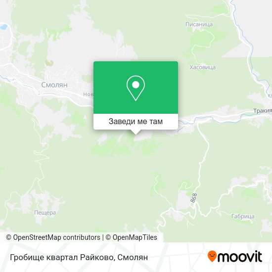 Гробище квартал Райково карта