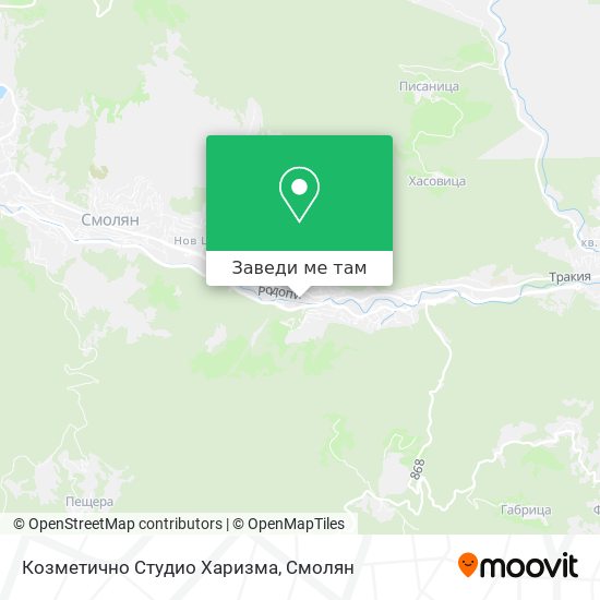 Козметично Студио Харизма карта