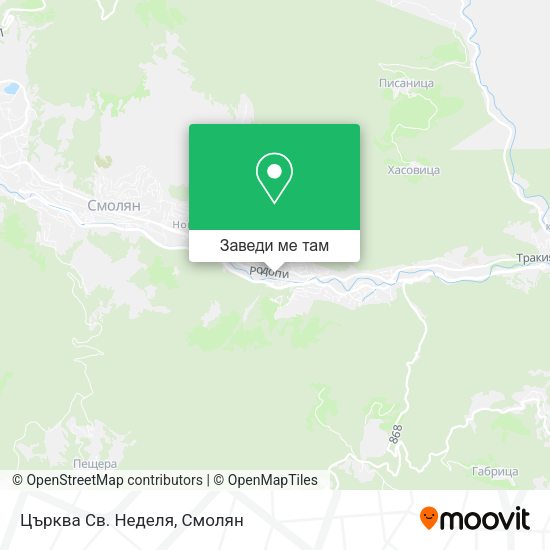 Църква Св. Неделя карта