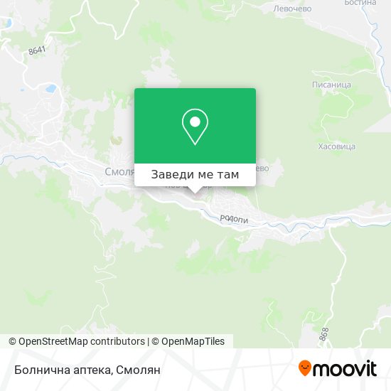 Болнична аптека карта