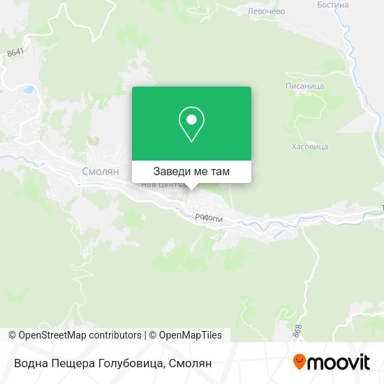 Водна Пещера Голубовица карта