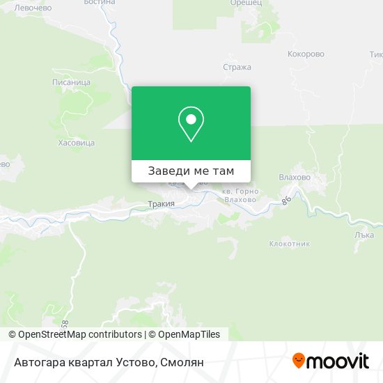 Автогара квартал Устово карта