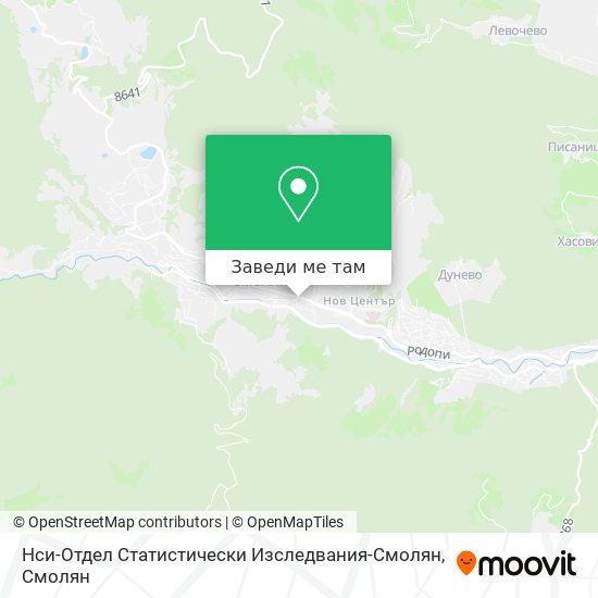 Нси-Отдел Статистически Изследвания-Смолян карта