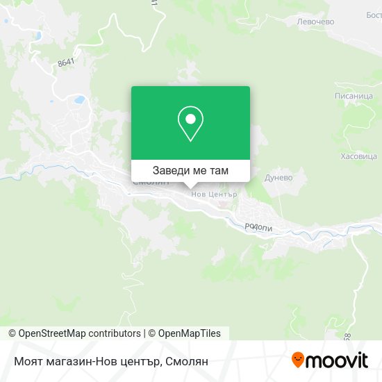 Моят магазин-Нов център карта