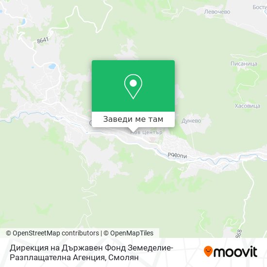 Дирекция на Държавен Фонд Земеделие-Разплащателна Агенция карта