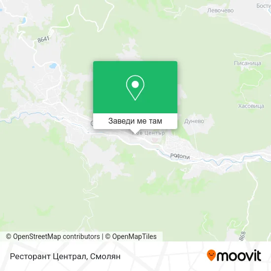 Ресторант Централ карта