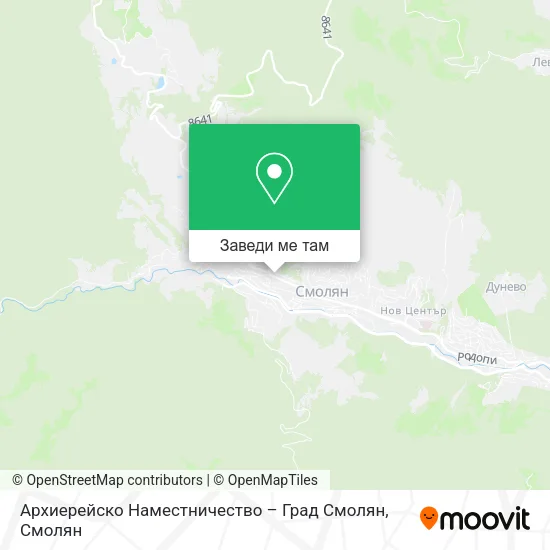 Архиерейско Наместничество – Град Смолян карта