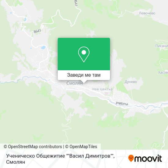 Ученическо Общежитие ""Васил Димитров"" карта