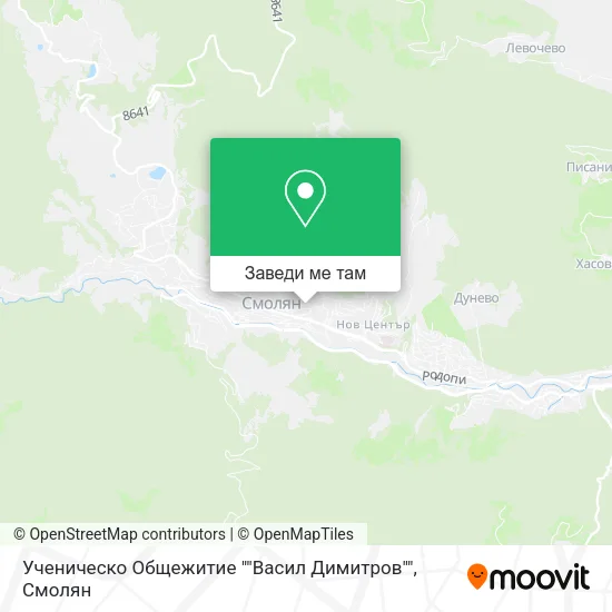 Ученическо Общежитие ""Васил Димитров"" карта