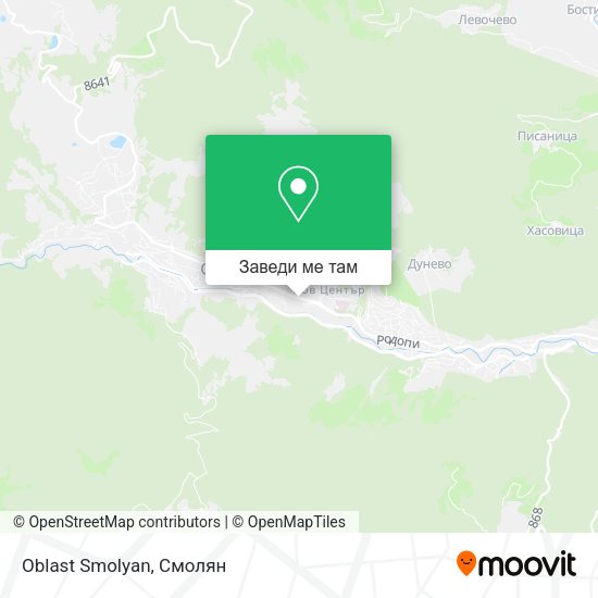 Oblast Smolyan карта