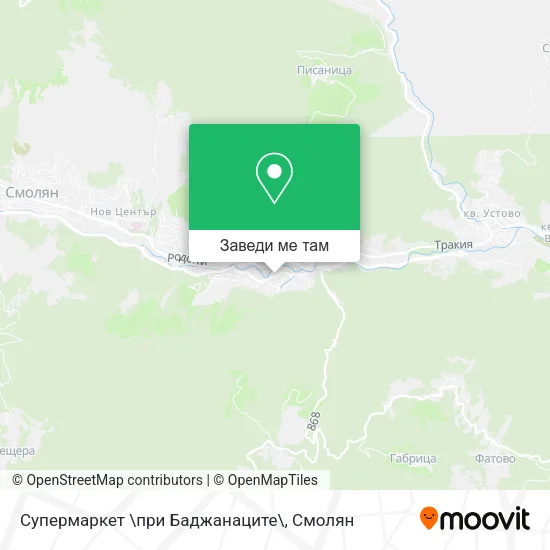 Супермаркет \при Баджанаците\ карта