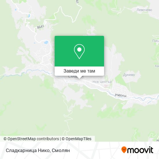 Сладкарница Нико карта