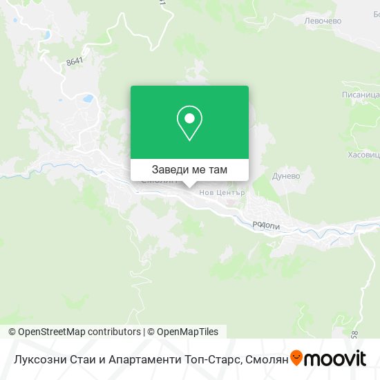 Луксозни Стаи и Апартаменти Топ-Старс карта