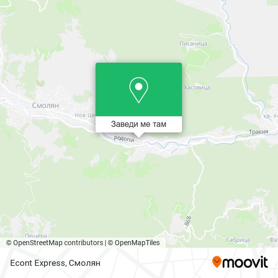 Econt Express карта