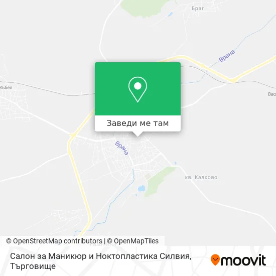 Салон за Маникюр и Ноктопластика Силвия карта