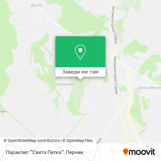 Параклис ""Света Петка"" карта