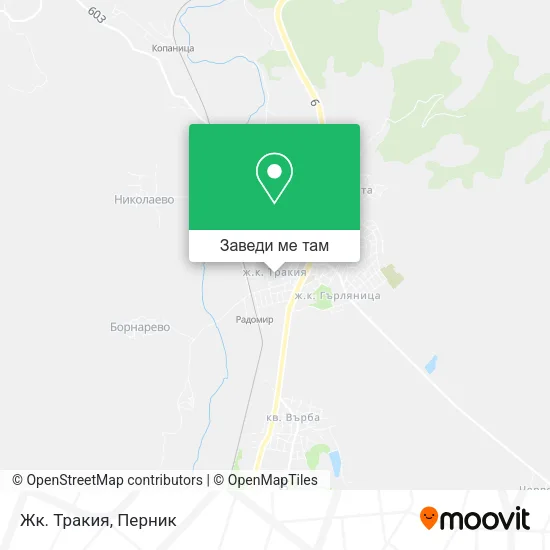 Жк. Тракия карта