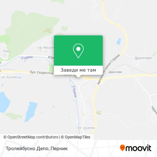 Тролейбусно Депо карта
