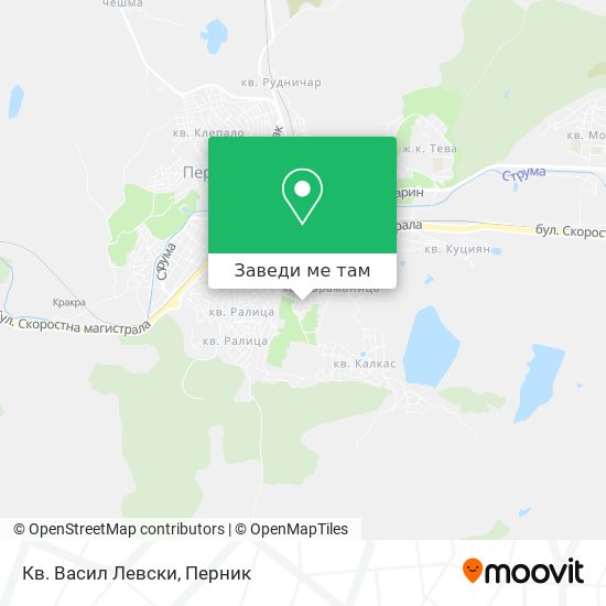 Кв. Васил Левски карта