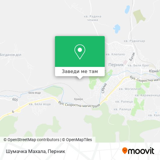 Шумачка Махала карта