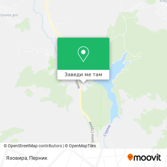 Язовира карта