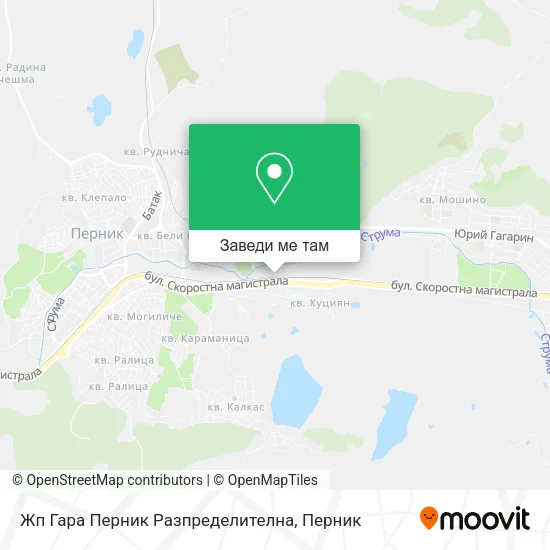 Жп Гара Перник Разпределителна карта