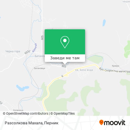 Разсолкова Махала карта