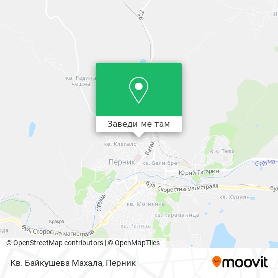 Кв. Байкушева Махала карта