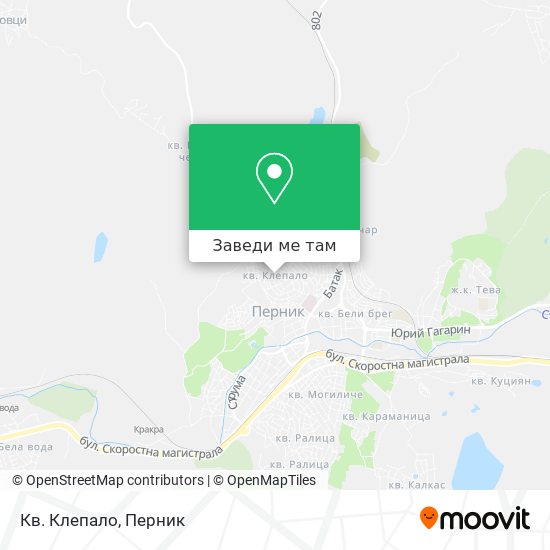 Кв. Клепало карта
