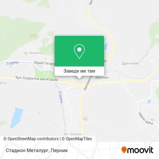 Стадион Металург карта