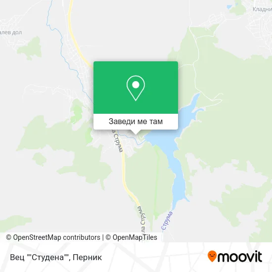 Вец ""Студена"" карта