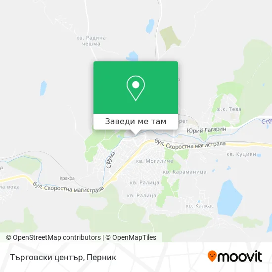 Търговски център карта