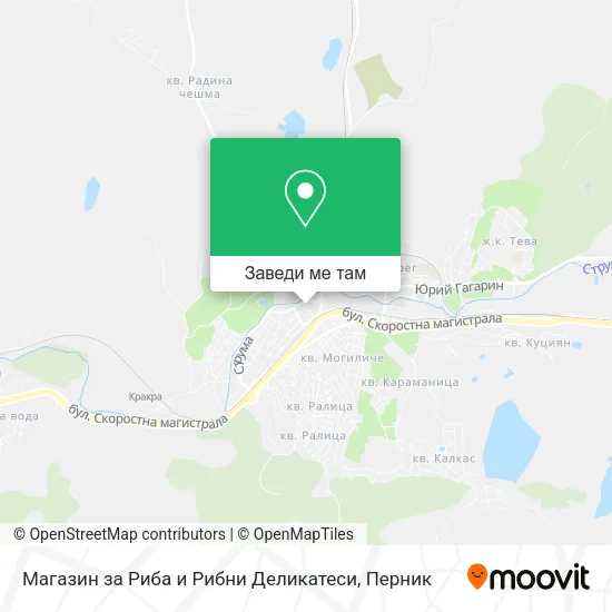 Магазин за Риба и Рибни Деликатеси карта