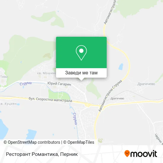 Ресторант  Романтика карта