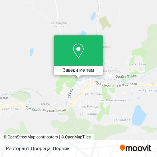 Ресторант Двореца карта