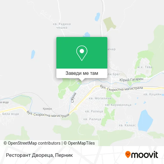 Ресторант Двореца карта
