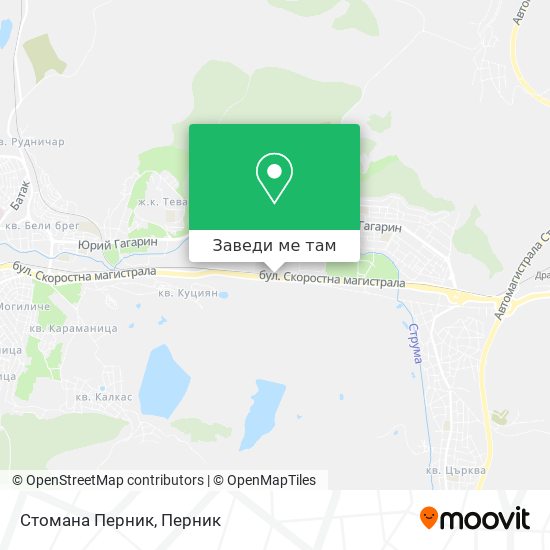 Стомана Перник карта