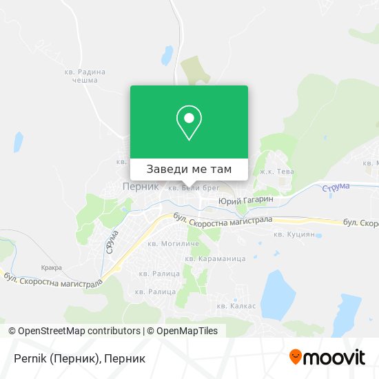 Pernik (Перник) карта