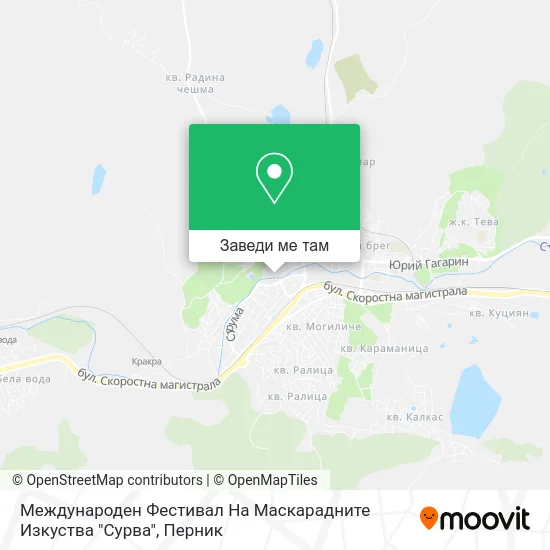 Международен Фестивал На Маскарадните Изкуства "Сурва" карта