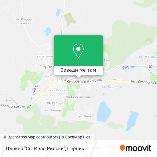 Църква "Св. Иван Рилски" карта