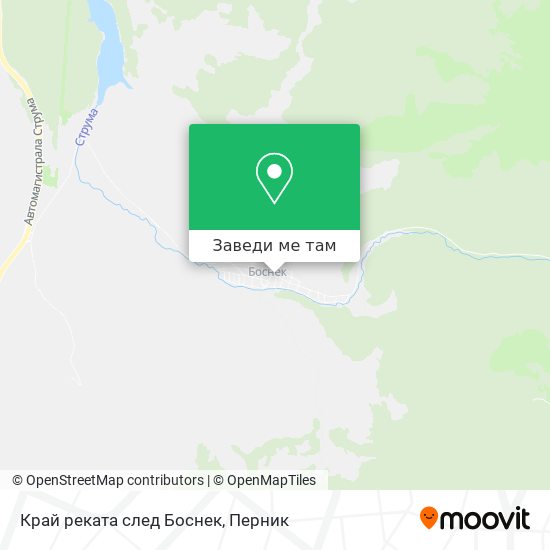 Край реката след Боснек карта