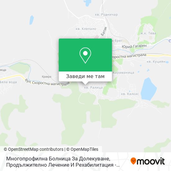 Многопрофилна Болница За Долекуване, Продължително Лечение И Рехабилитация - ""Профилакториум"" карта