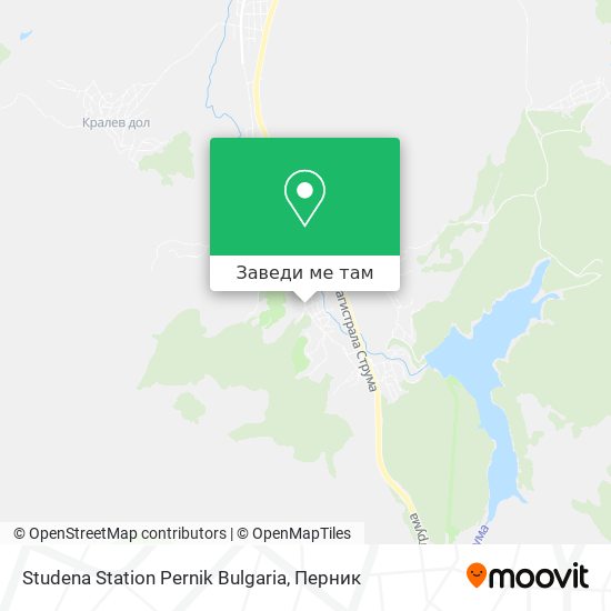 Studena Station Pernik Bulgaria карта
