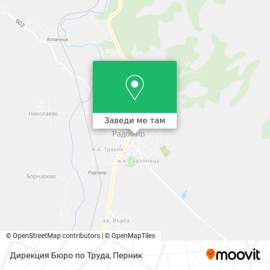 Дирекция Бюро по Труда карта